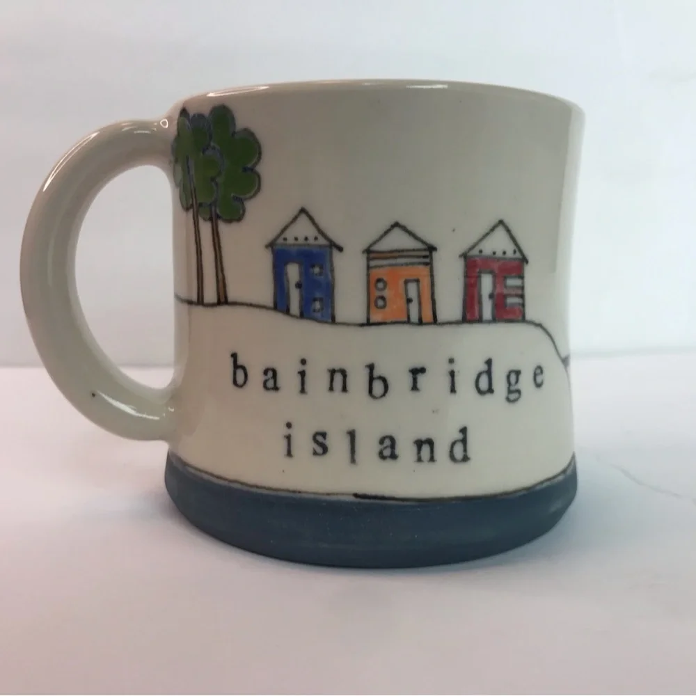 Downing Pottery Bainbridge Island Mug in Dark Blue